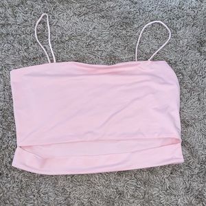 Pink crop top